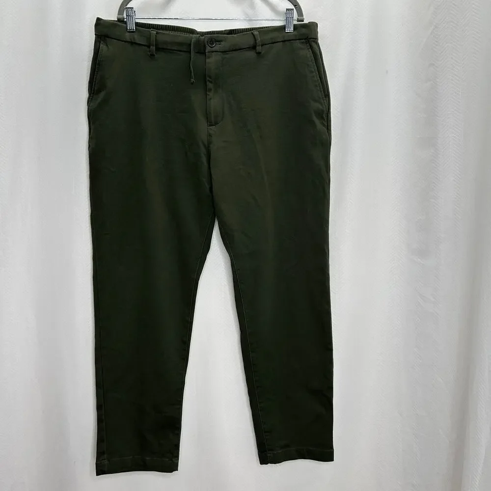 Banana Republic men’s green pants 38 dark trees cotton blend straight